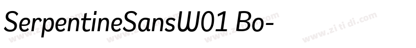 SerpentineSansW01 Bo字体转换